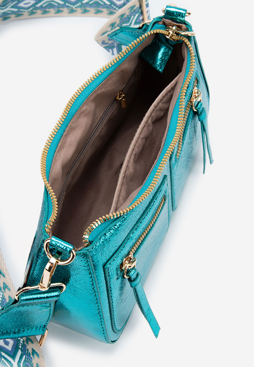 чанта за рамо Sabrya тюркоазена