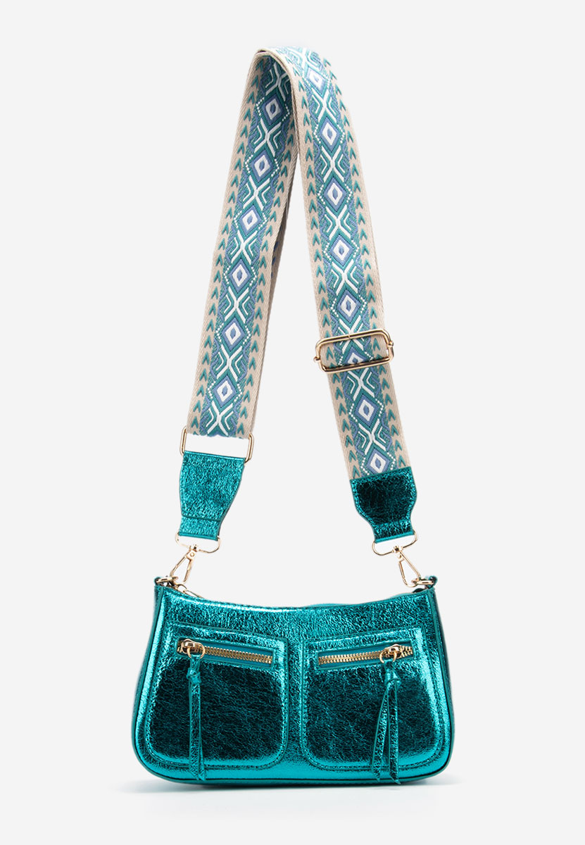 чанта за рамо Sabrya тюркоазена