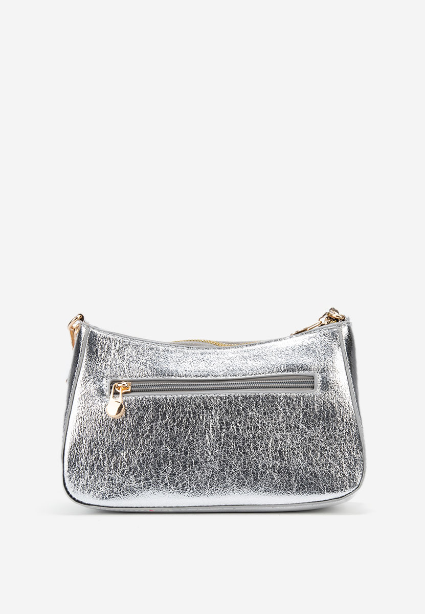 чанта за рамо Sabrya сребриста