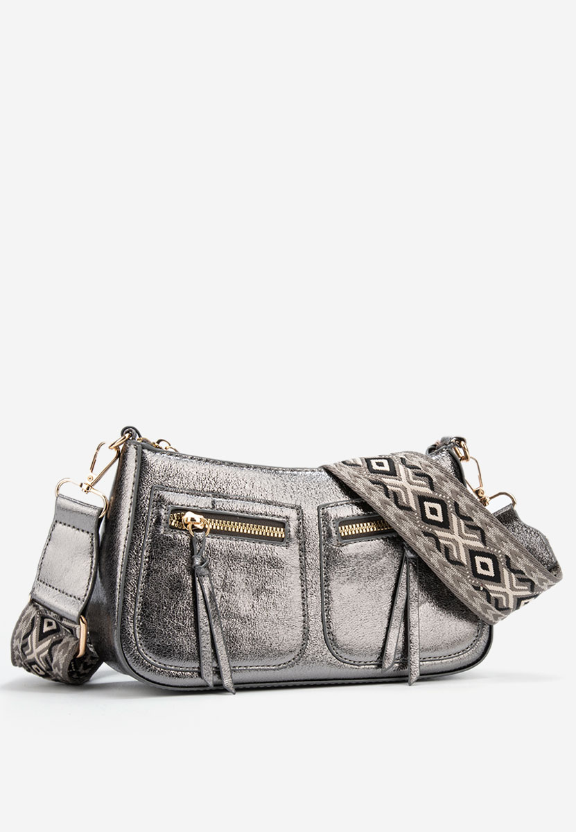 чанта за рамо Sabrya сива