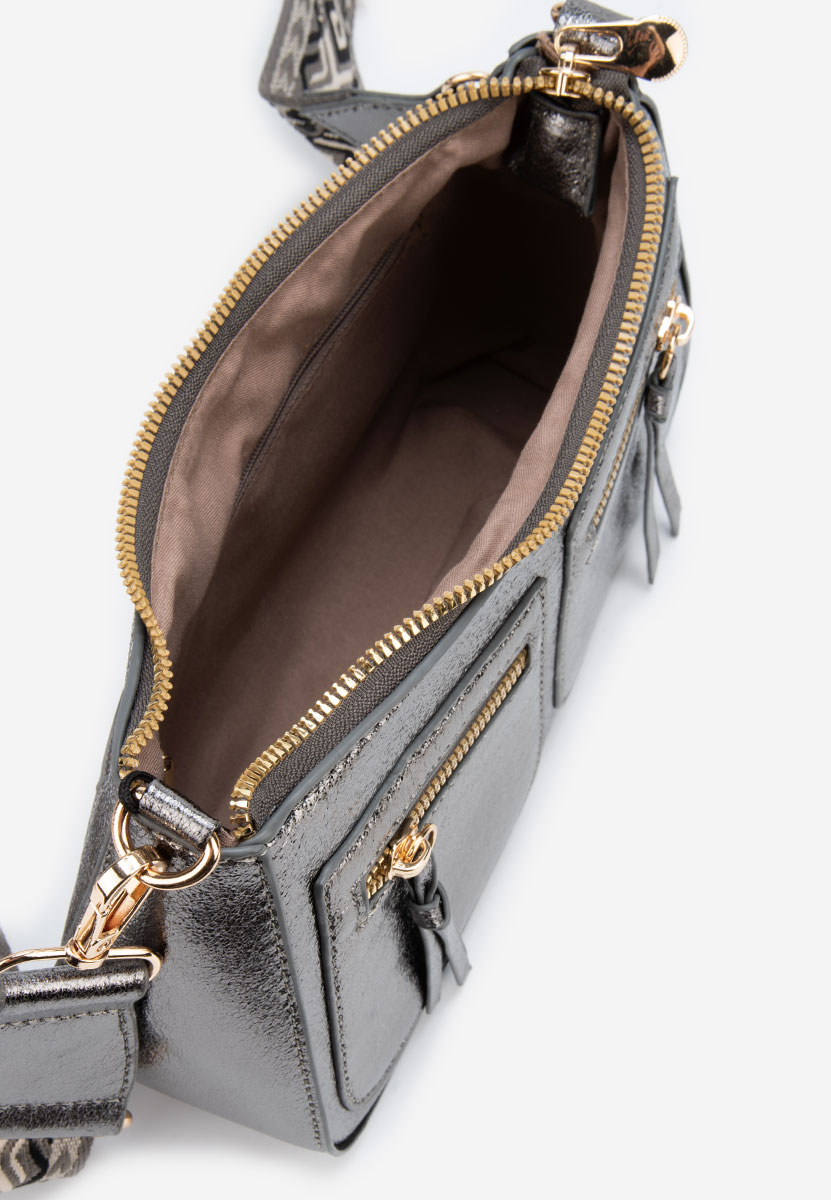 чанта за рамо Sabrya сива