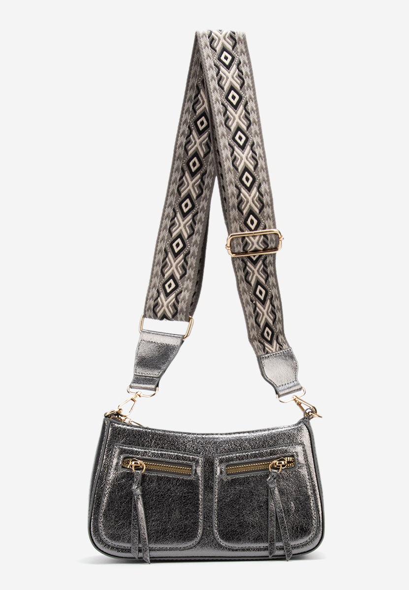 чанта за рамо Sabrya сива