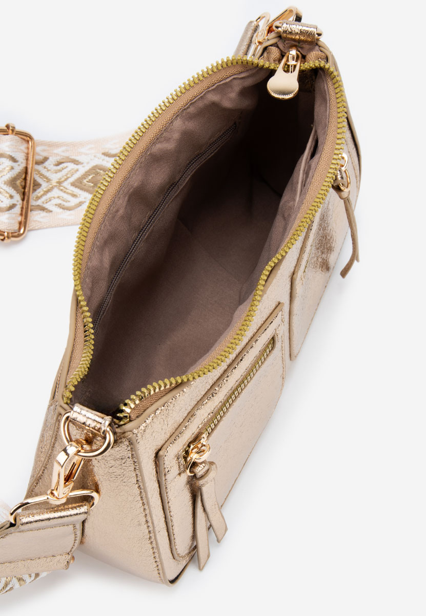 чанта за рамо Sabrya златиста