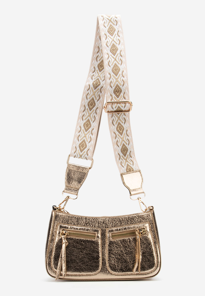 чанта за рамо Sabrya златиста