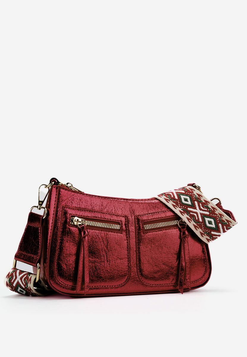 чанта за рамо Sabrya бордо