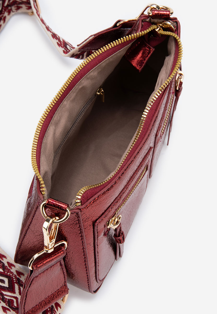 чанта за рамо Sabrya бордо