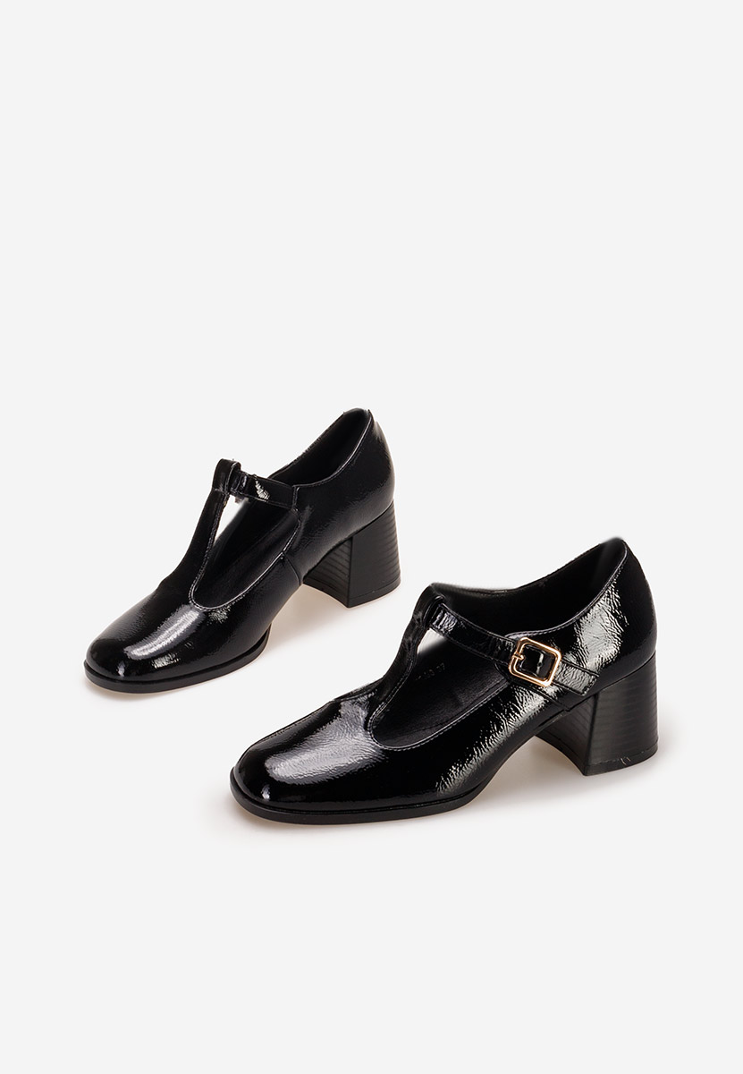 Обувки на ток Vesita черни