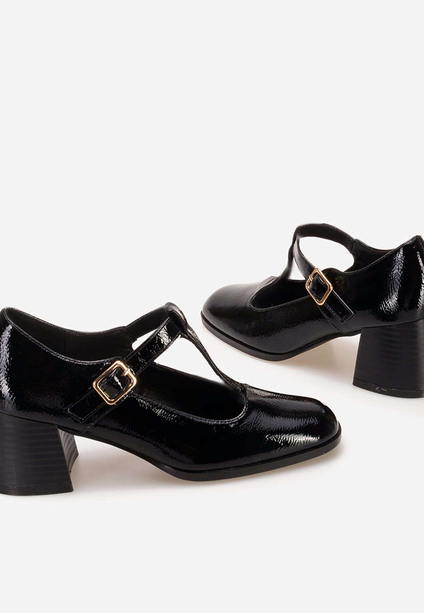 Обувки на ток Vesita черни