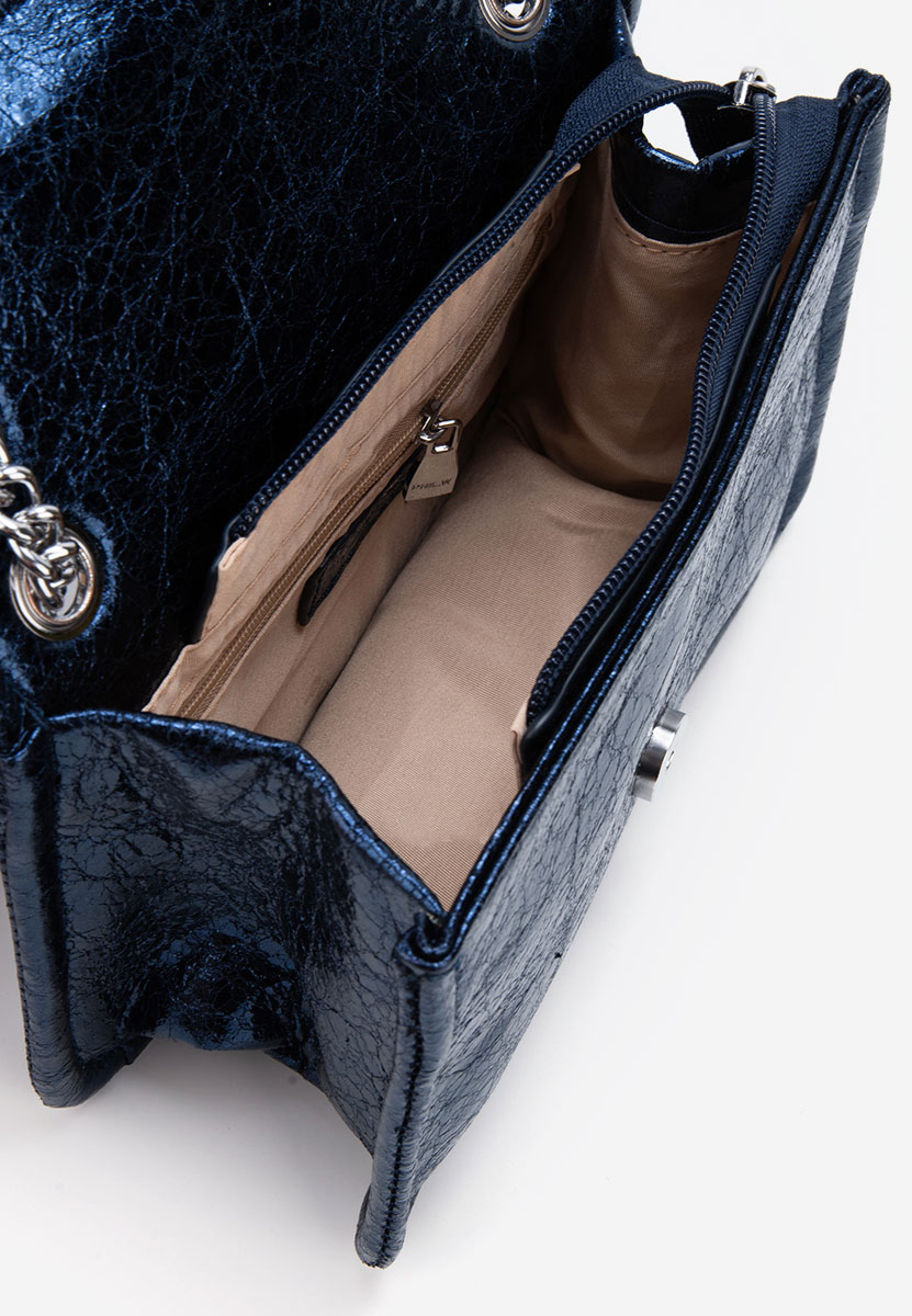 чанта за рамо Akyra военно синя