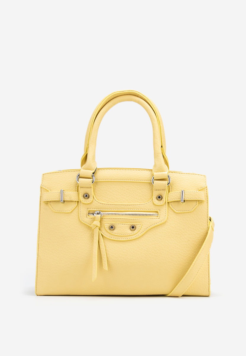 Ръчна чанта Lentia жълта