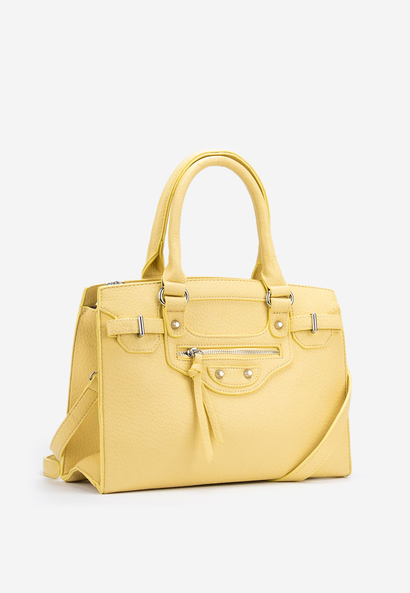 Ръчна чанта Lentia жълта