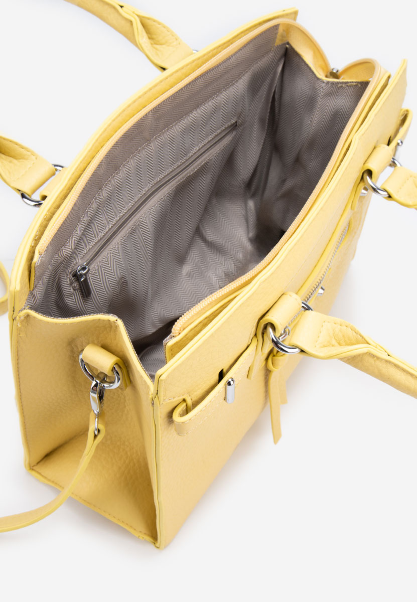 Ръчна чанта Lentia жълта