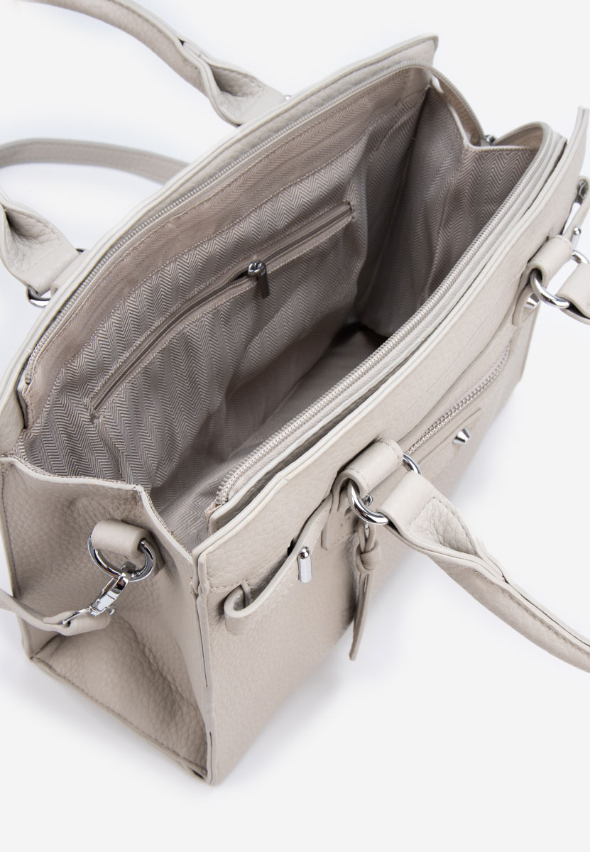 Дамски офис чанта Lentia сива