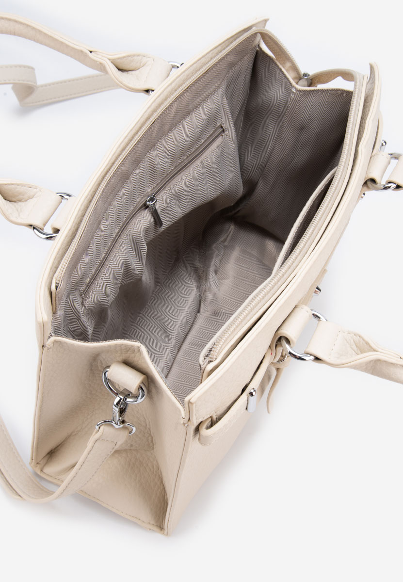 Дамски офис чанта Lentia бежова