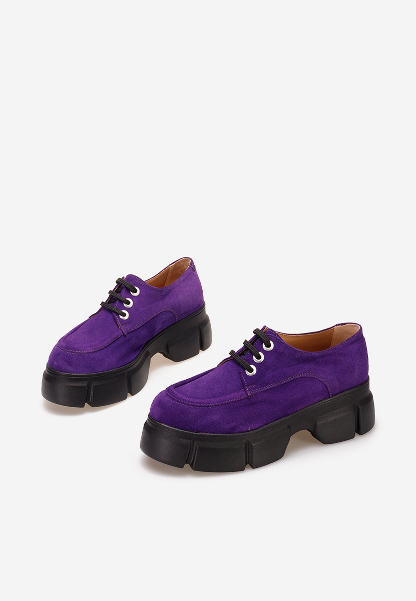 Обувки на платформа Catarina лилав