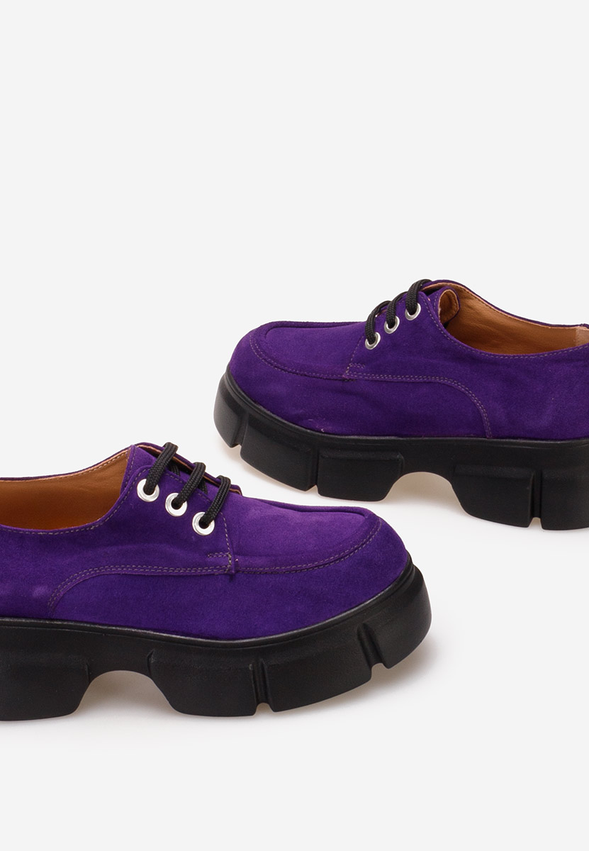 Обувки на платформа Catarina лилав