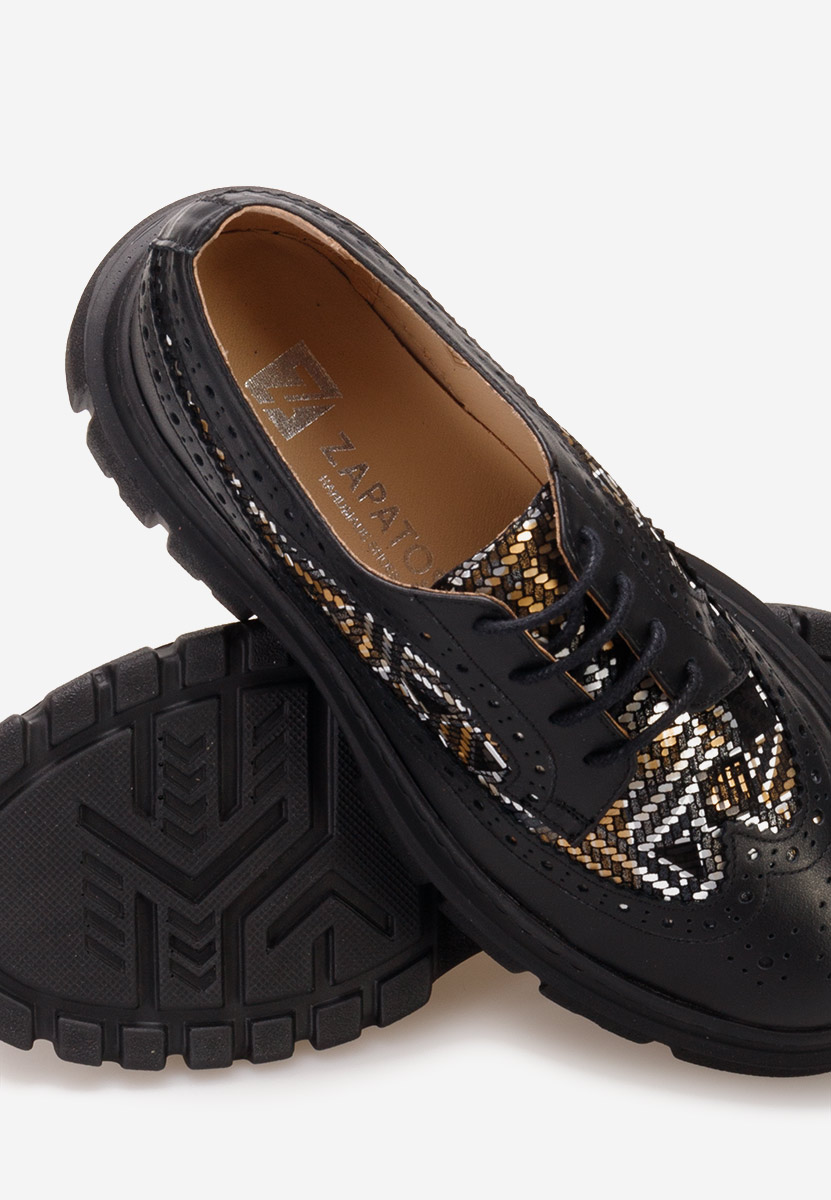 Дамски обувки brogue Henise V5 черни