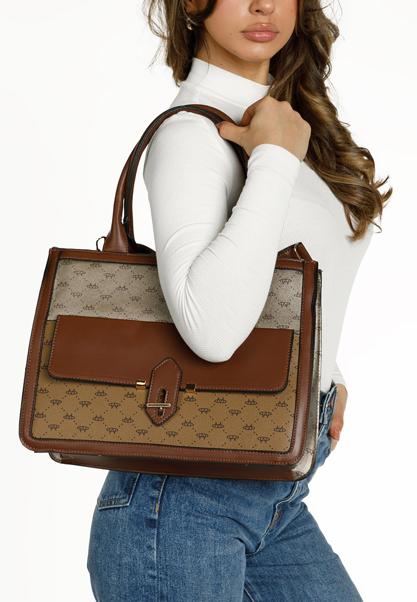 Ръчна чанта Kimly кафява