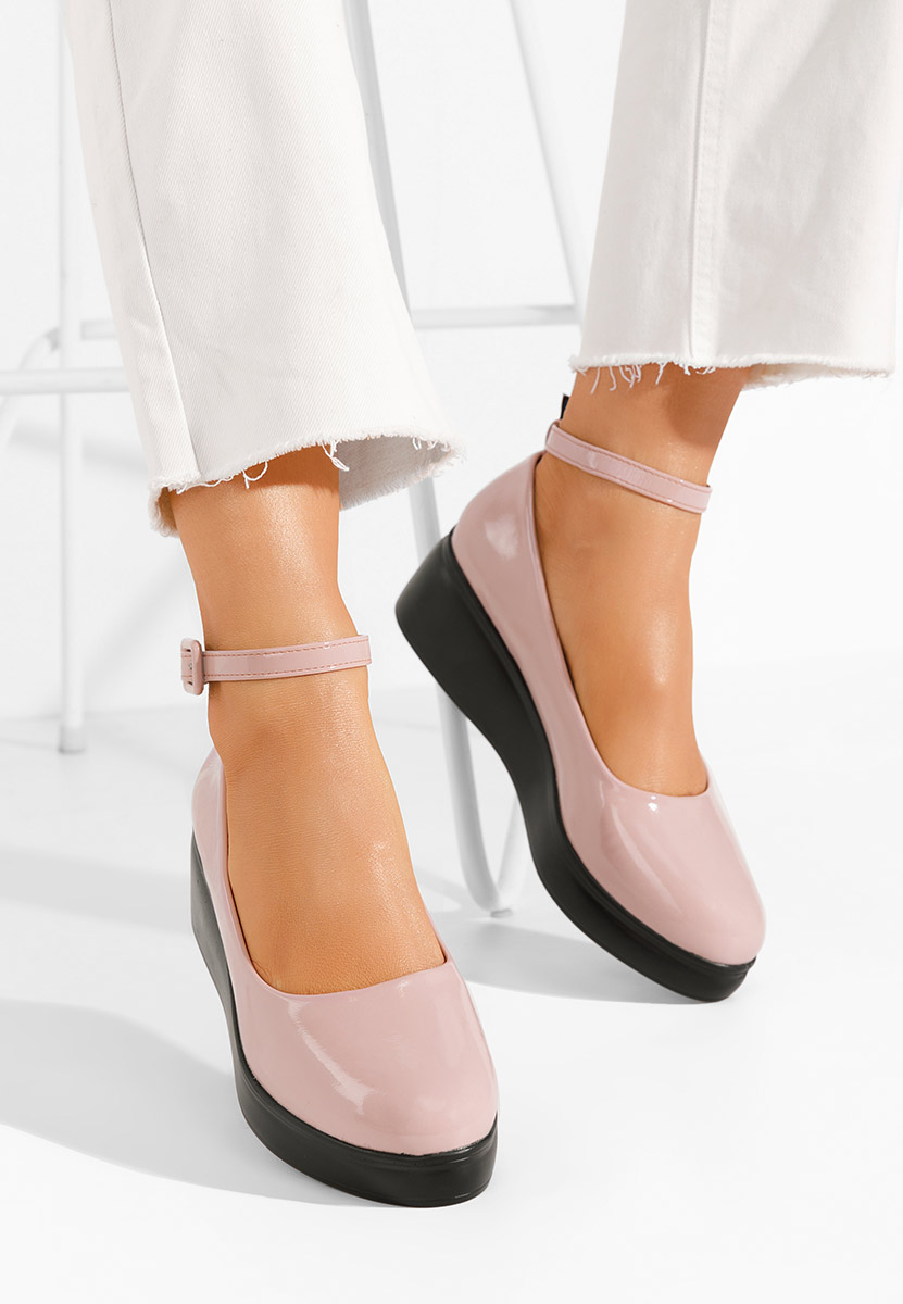 Обувки на платформа Evelyne V2 розов