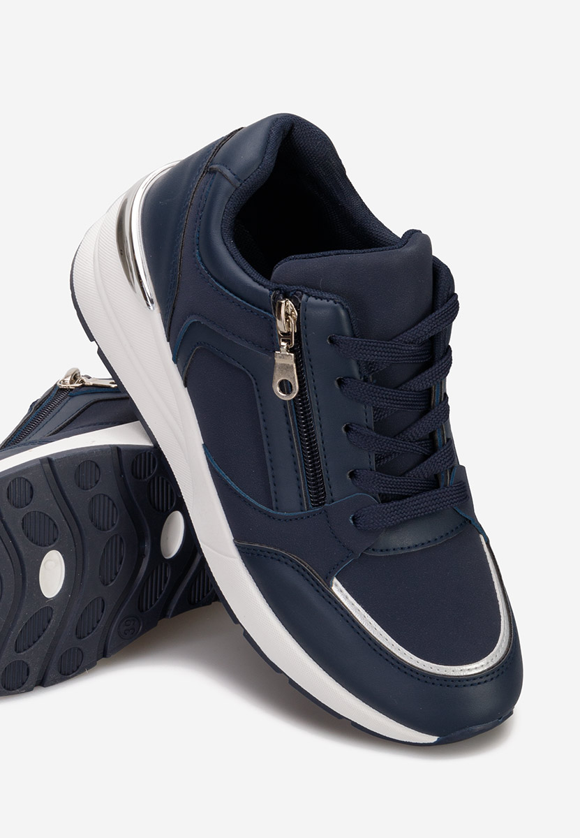 Cникърси на платформа Henia военно син