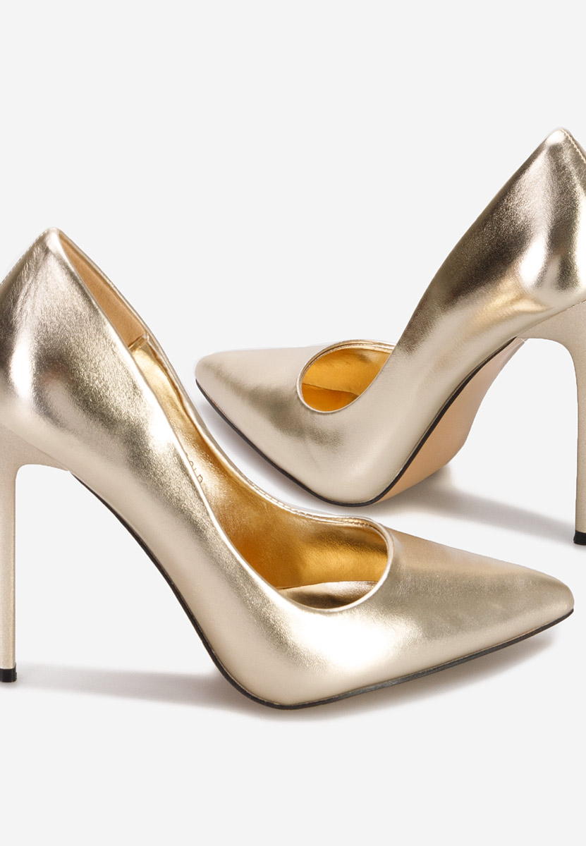 Обувки стилето Zahara златен