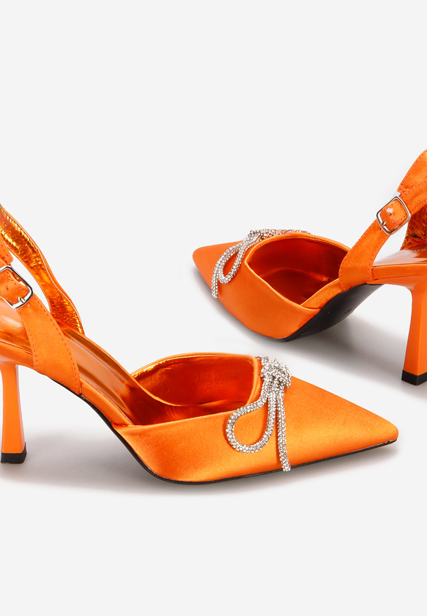 Обувки на ток Arisha портокал
