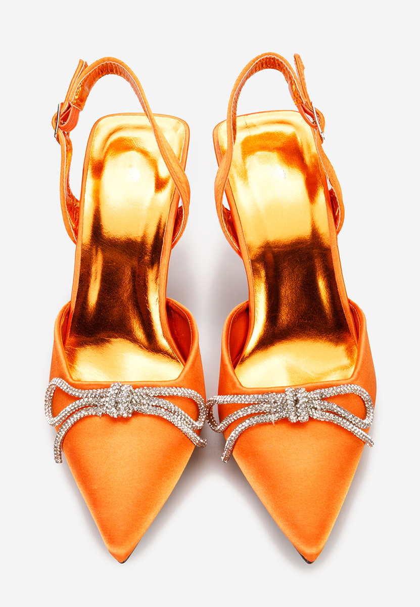 Обувки на ток Arisha портокал