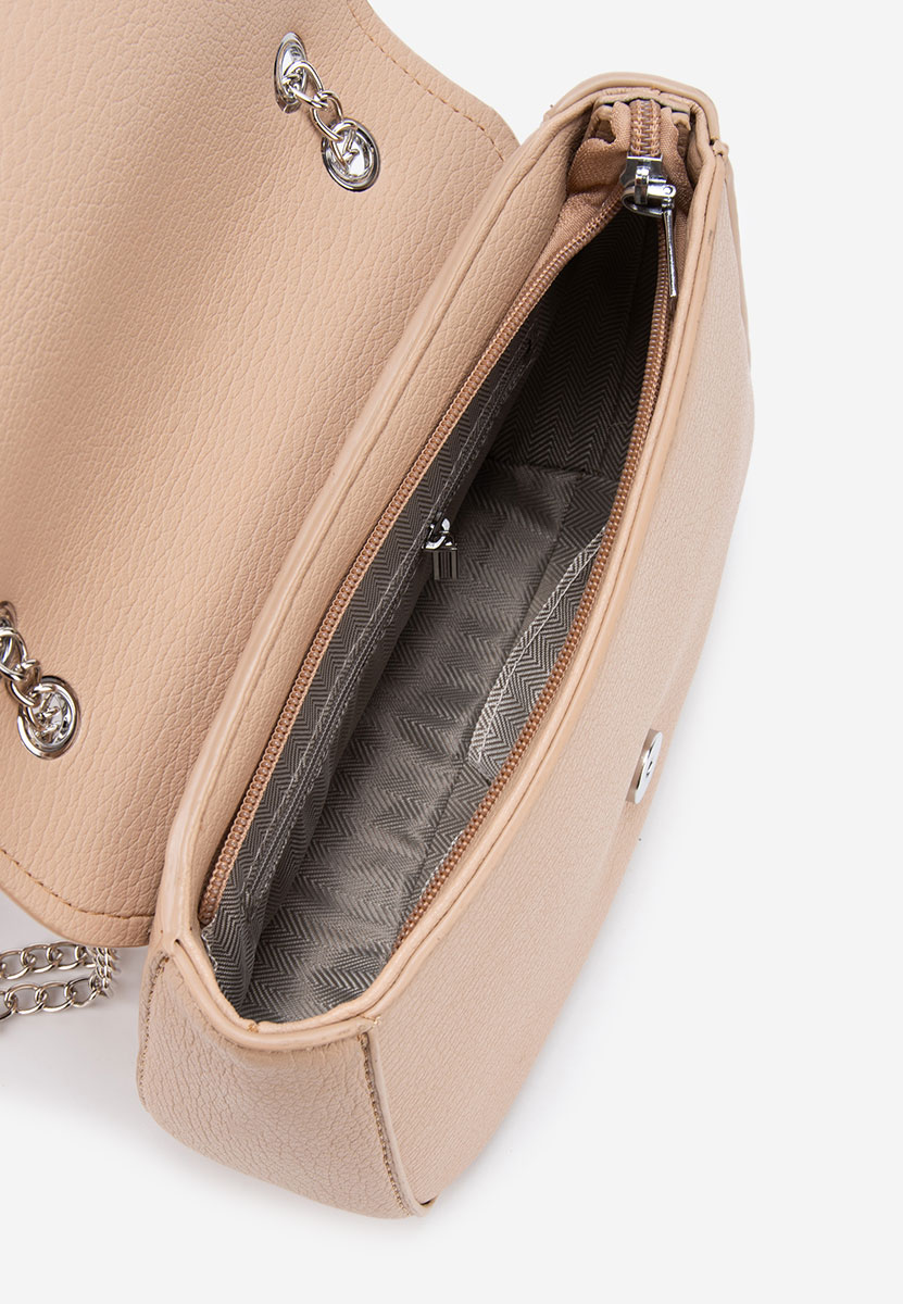 чанта за рамо Esara каки