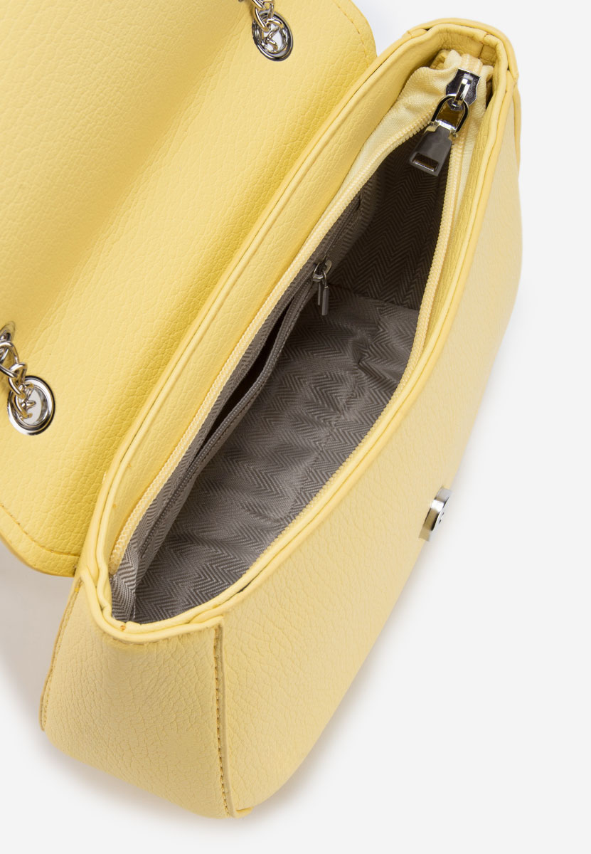 чанта за рамо Esara жълта