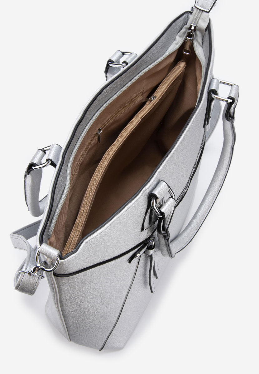 Ръчна чанта Chade сребриста