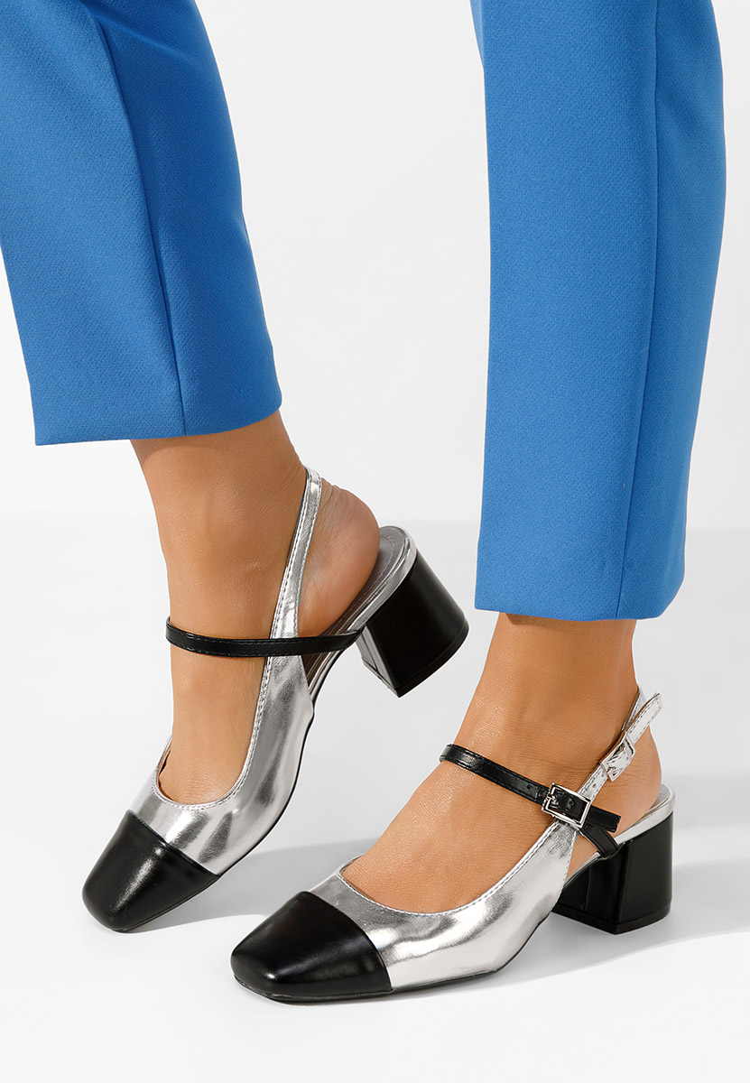 Oбувки с дебел ток Eriosa сив