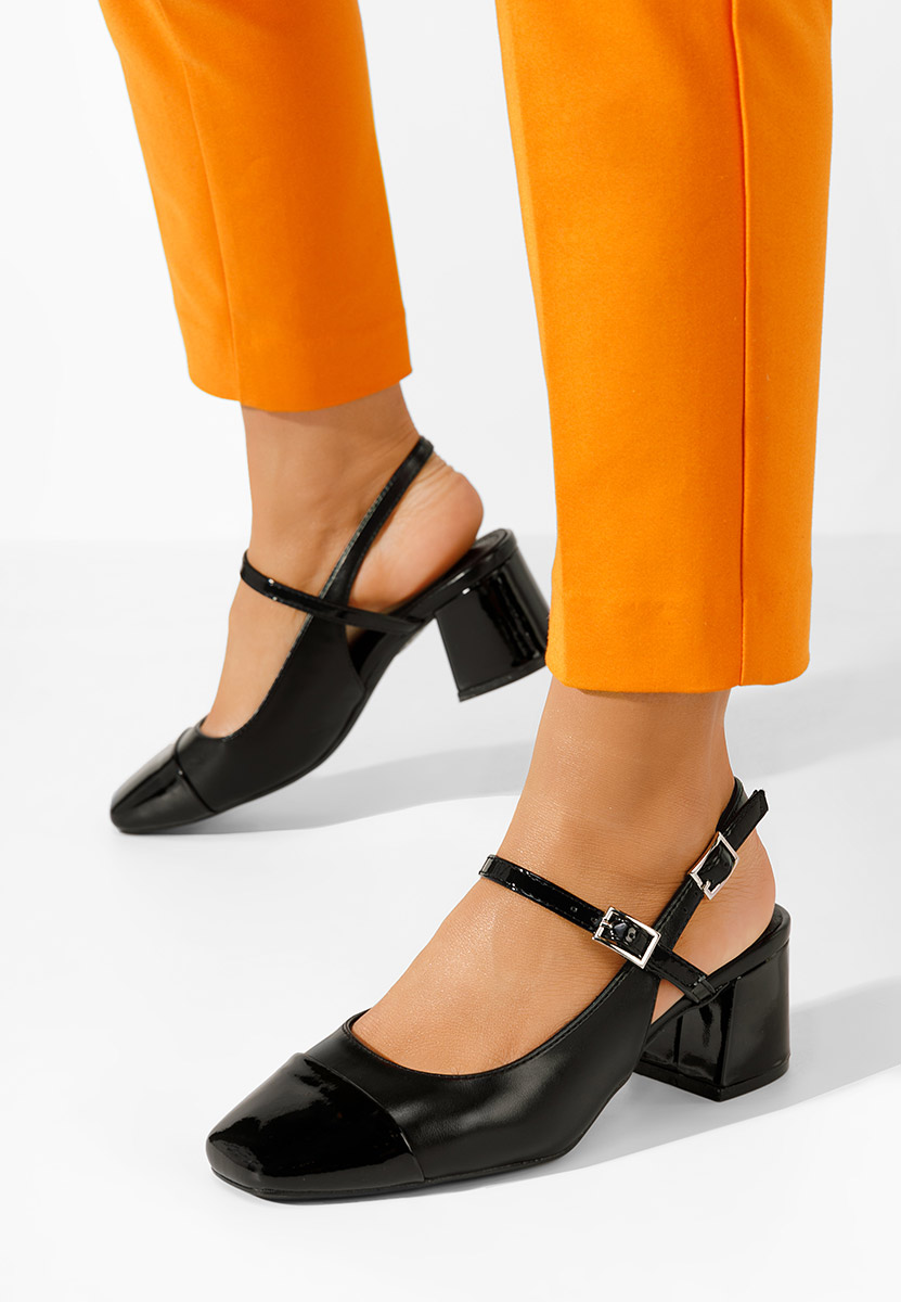 Oбувки с дебел ток Eriosa черни