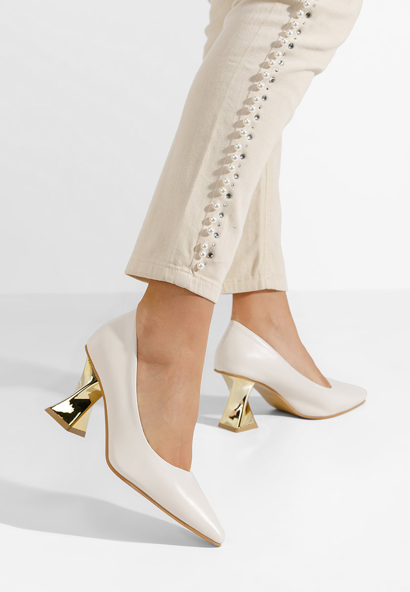 Oбувки на ток Rociana бежов