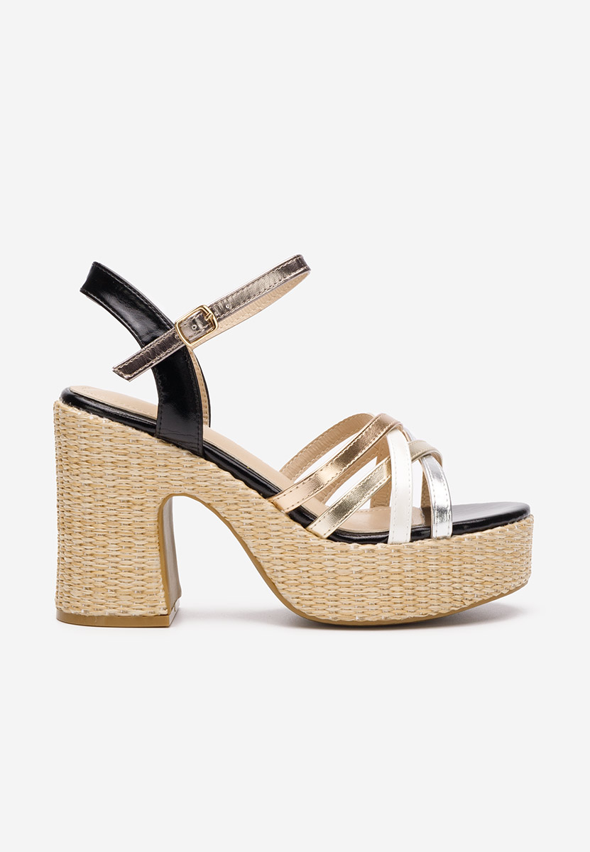 Сандали на ток Alca черен