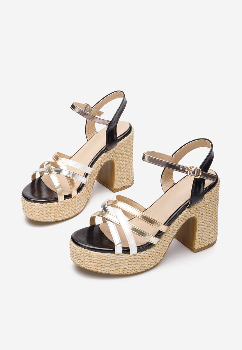 Сандали на ток Alca черен