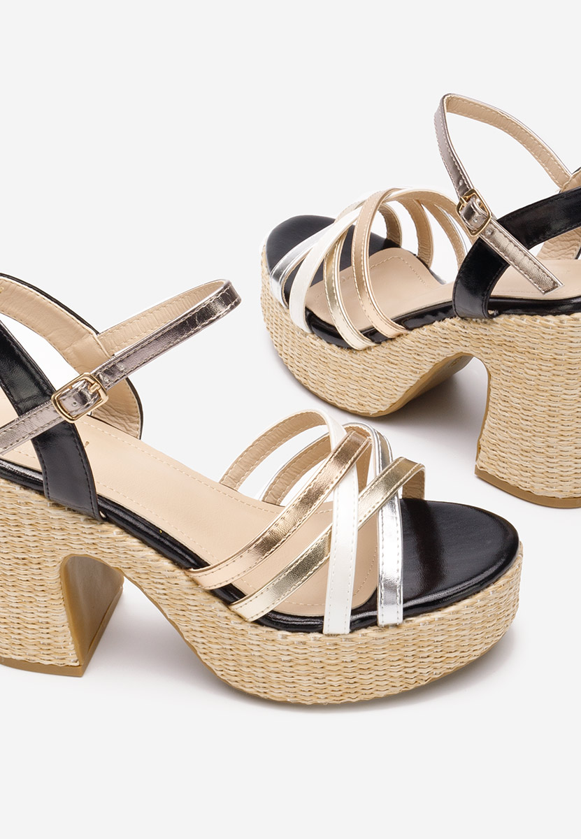 Сандали на ток Alca черен