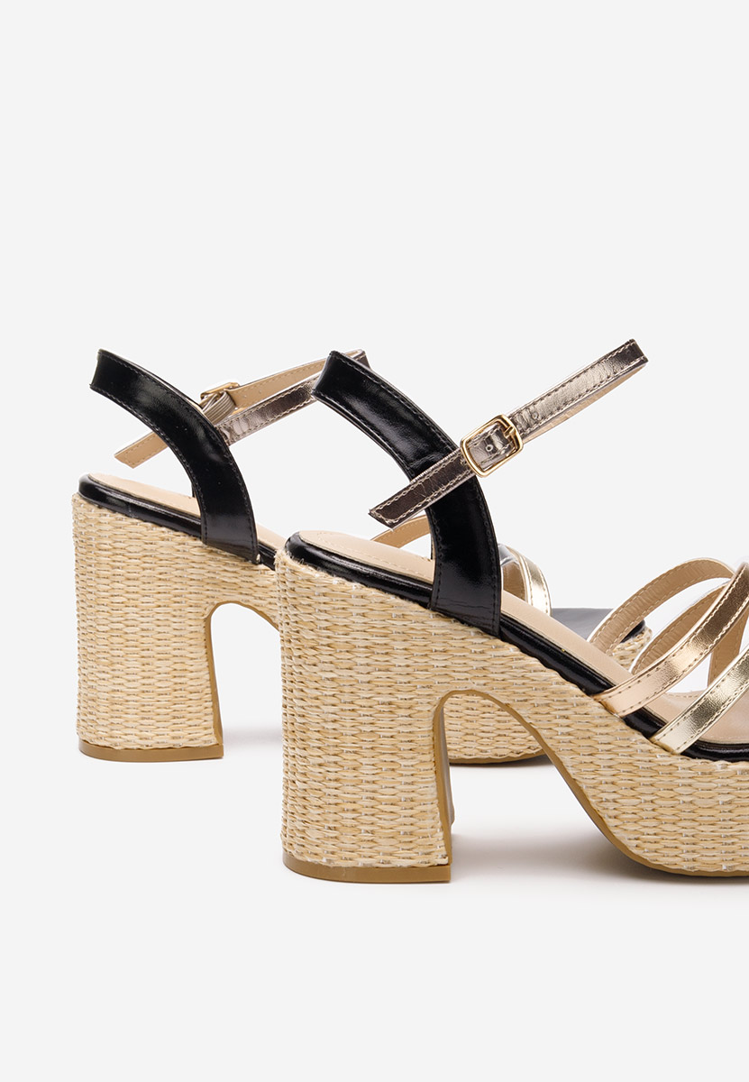 Сандали на ток Alca черен