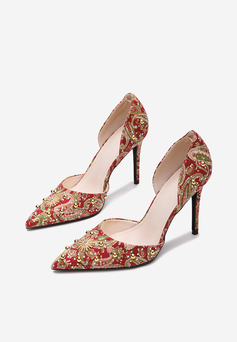 Обувки стилето Francesca червен