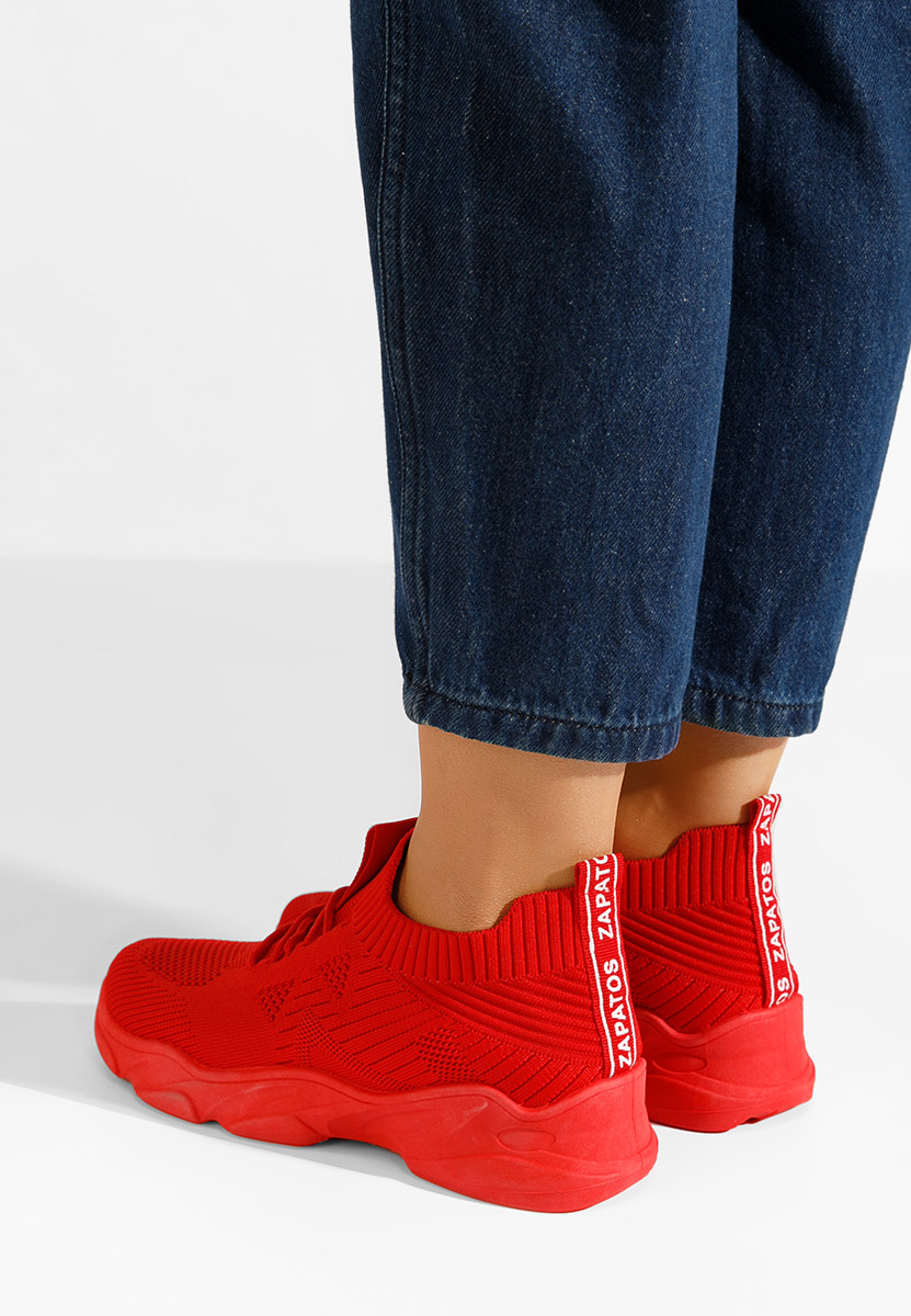 Дамски спортни обувки Lugo червен