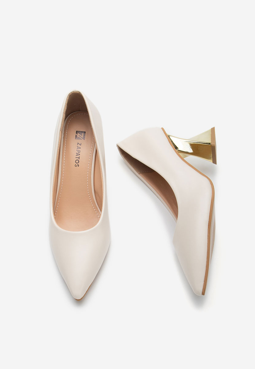 Oбувки на ток Rociana бежов