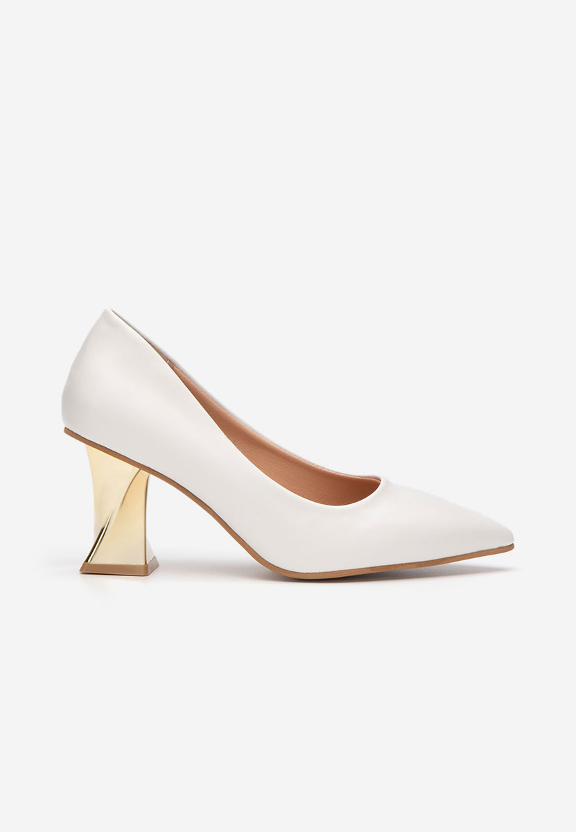 Oбувки на ток бели Rociana