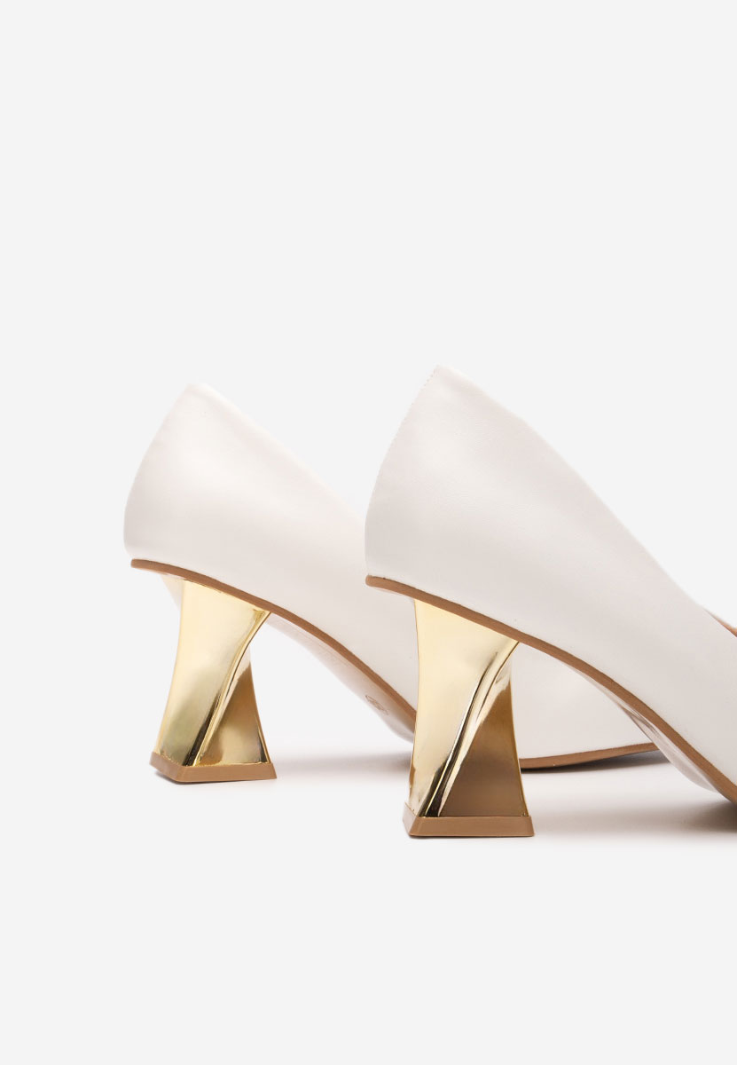 Oбувки на ток бели Rociana