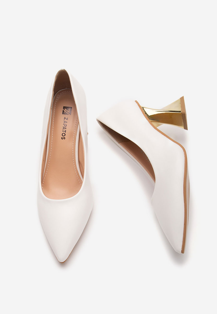 Oбувки на ток бели Rociana