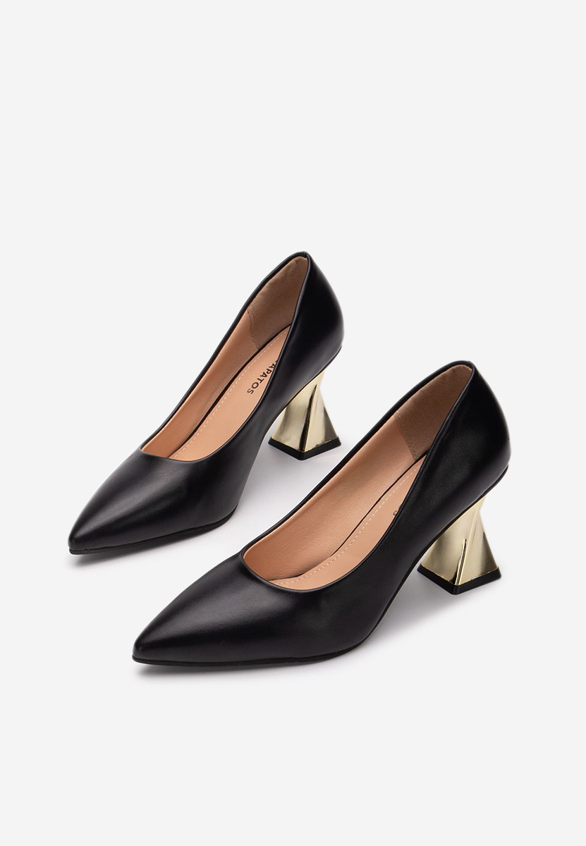 Oбувки на ток черни Rociana