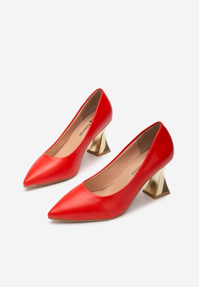 Oбувки на ток червен Rociana