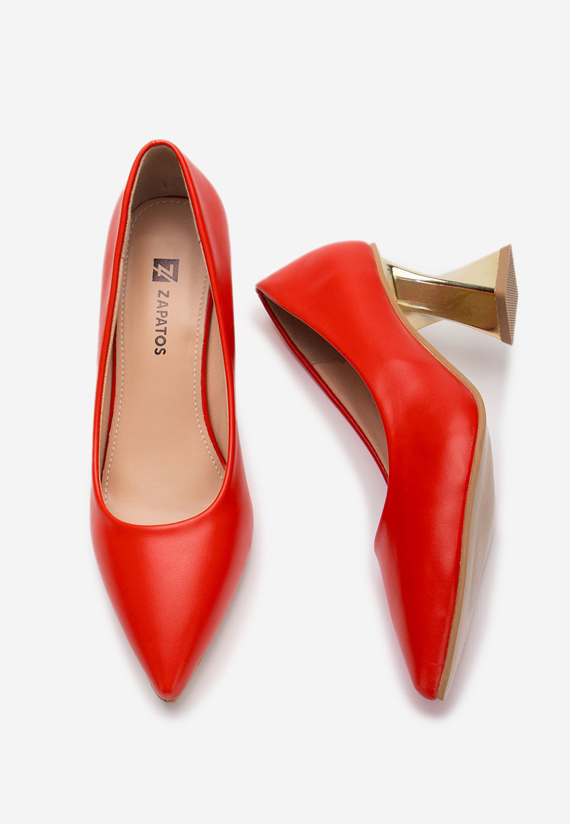 Oбувки на ток червен Rociana