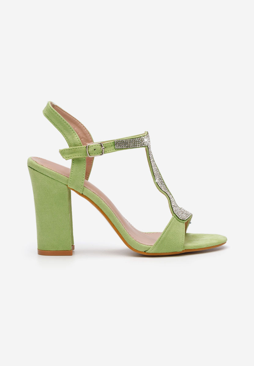Елегантни сандали Priscilla зелен