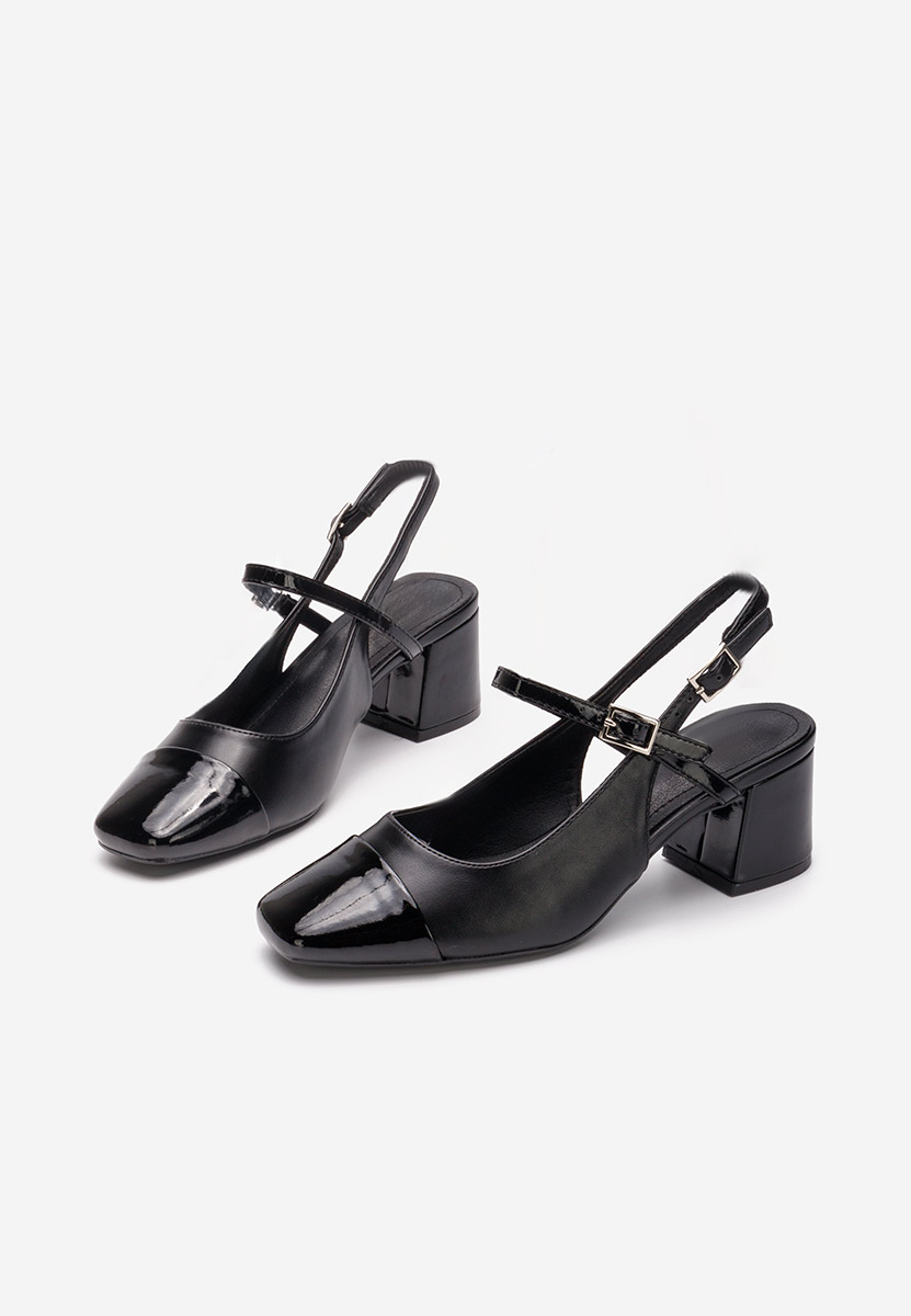 Oбувки с дебел ток Eriosa черни