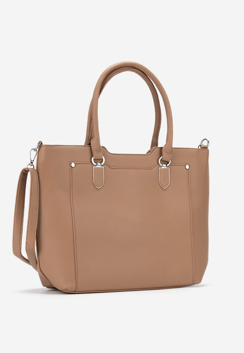 Ръчна чанта Soleina каки