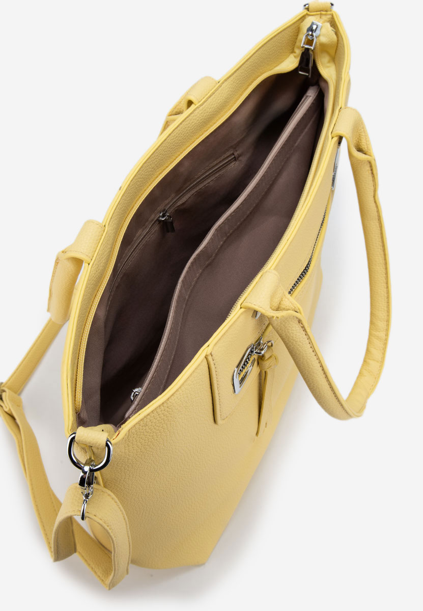 Дамски офис чанта Novidia жълта